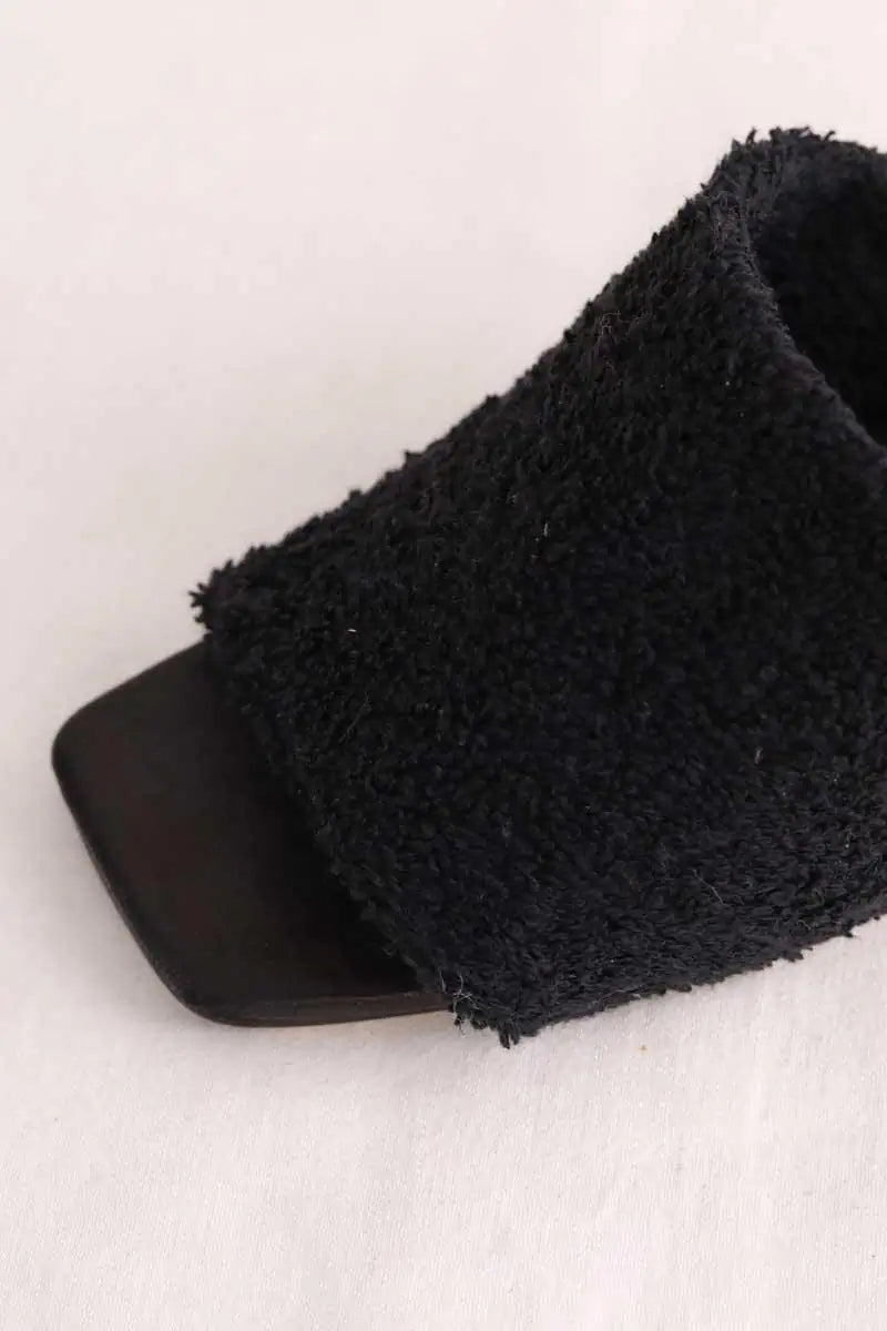 Talons Miista Noir en Tissu