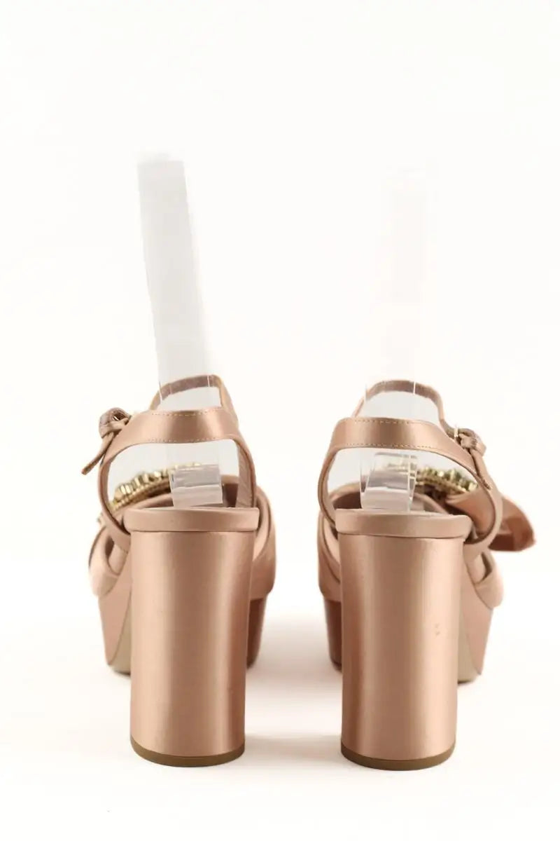 Talons Miu Miu Beige en Tissu