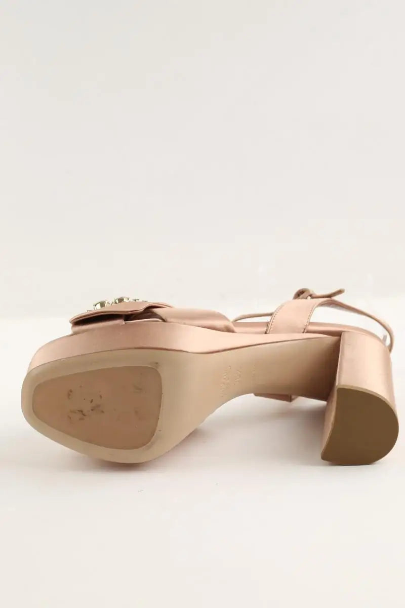 Talons Miu Miu Beige en Tissu