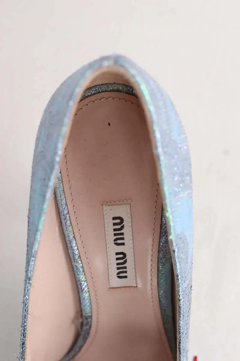 Talons Miu Miu Bleu en Tissu