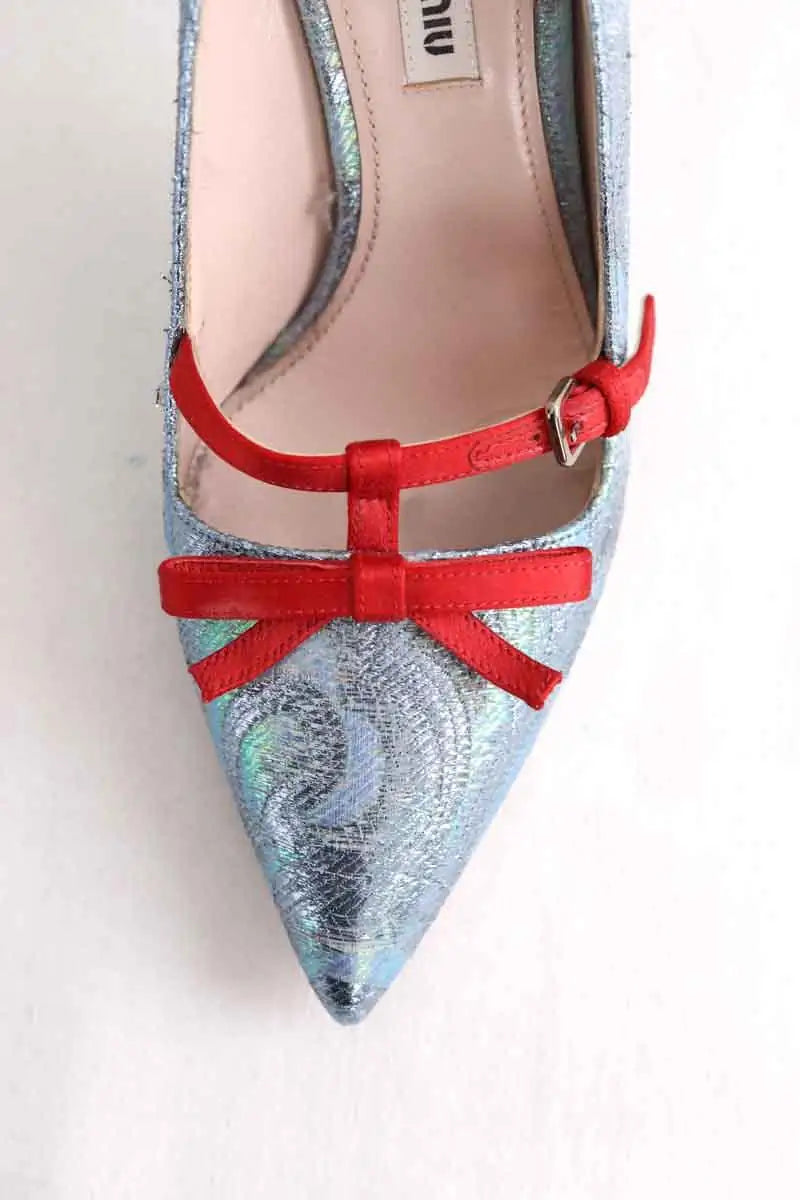Talons Miu Miu Bleu en Tissu