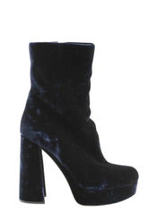 Talons Miu Miu Bleu en Velours, taille 41 - Seconde Main