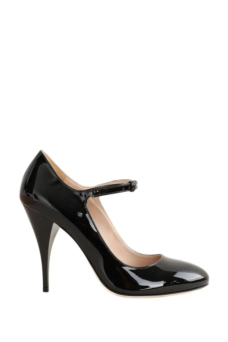 Talons Miu Miu Noir en Cuir, taille 36 - Seconde Main