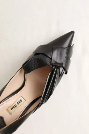 Talons Miu Miu Noir en Cuir