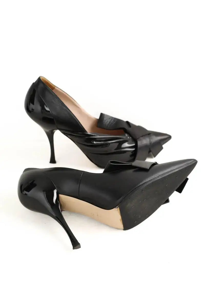 Talons Miu Miu Noir en Cuir
