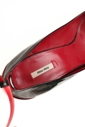 Talons Miu Miu Noir en Cuir verni