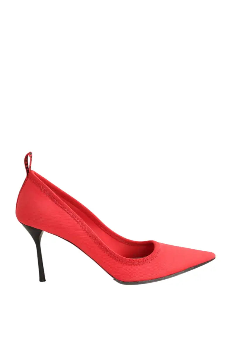Talons Miu Miu Rouge en Tissu, taille 36 - Seconde Main