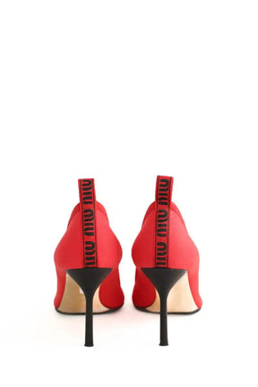 Talons Miu Miu Rouge en Tissu