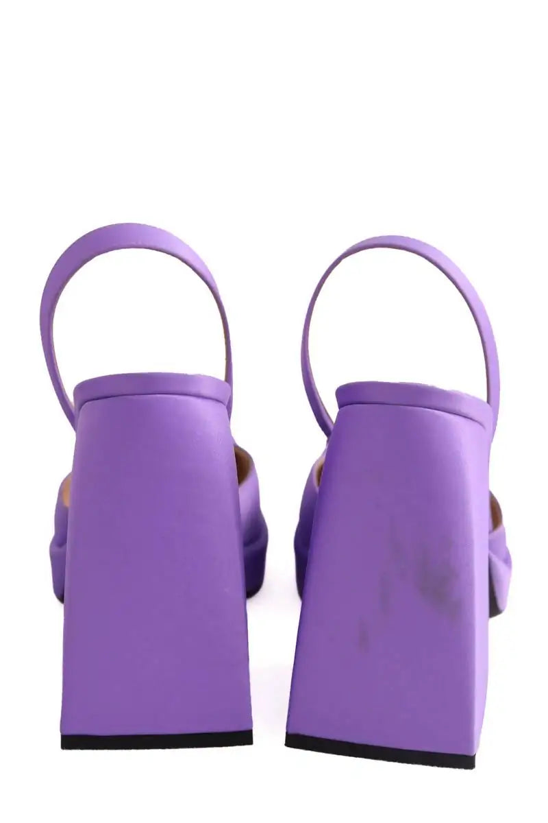 Talons Nodaleto Violet en Tissu