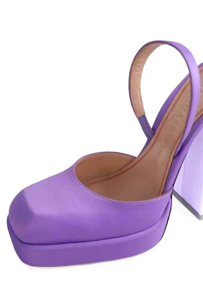 Talons Nodaleto Violet en Tissu