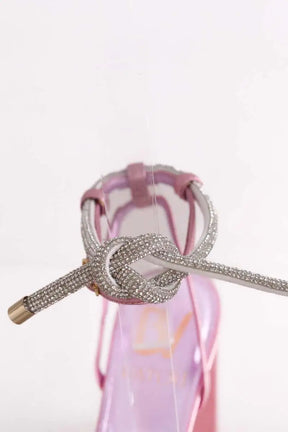 Talons Patou Rose en Paillettes