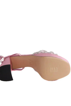 Talons Patou Rose en Paillettes