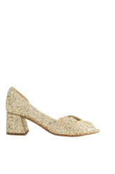 Talons Patricia Blanchet Doré en Paillettes, taille 37 - Seconde Main