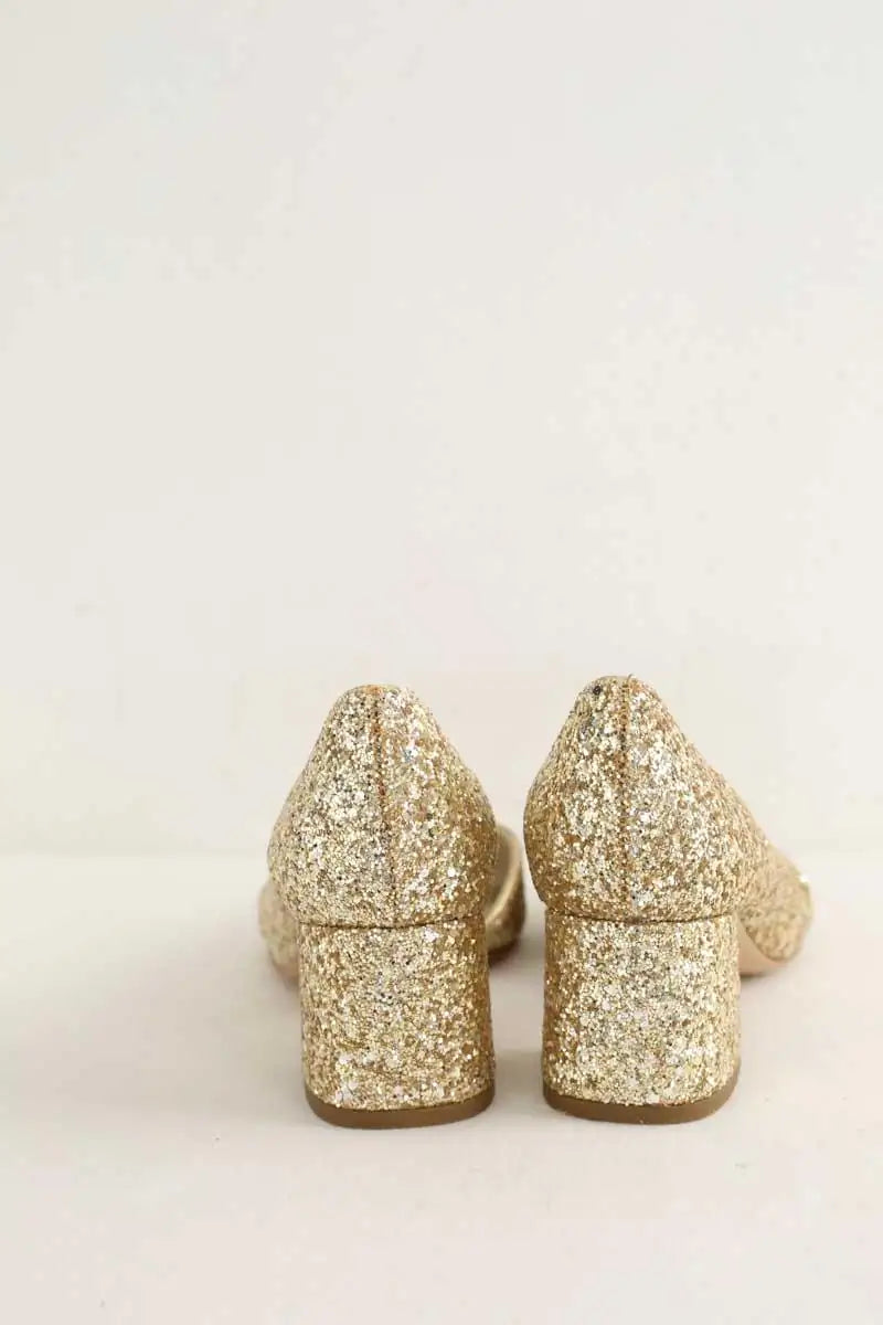 Talons Patricia Blanchet Doré en Paillettes