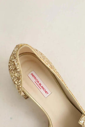 Talons Patricia Blanchet Doré en Paillettes