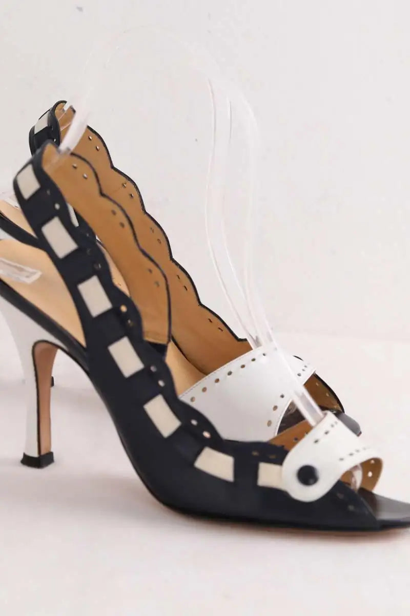 Talons Paul & Joe Blanc en Cuir