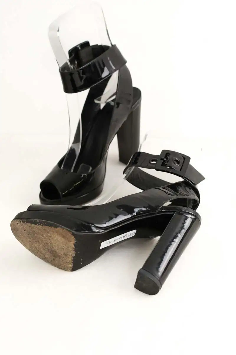 Talons Pierre Hardy Noir en Cuir verni