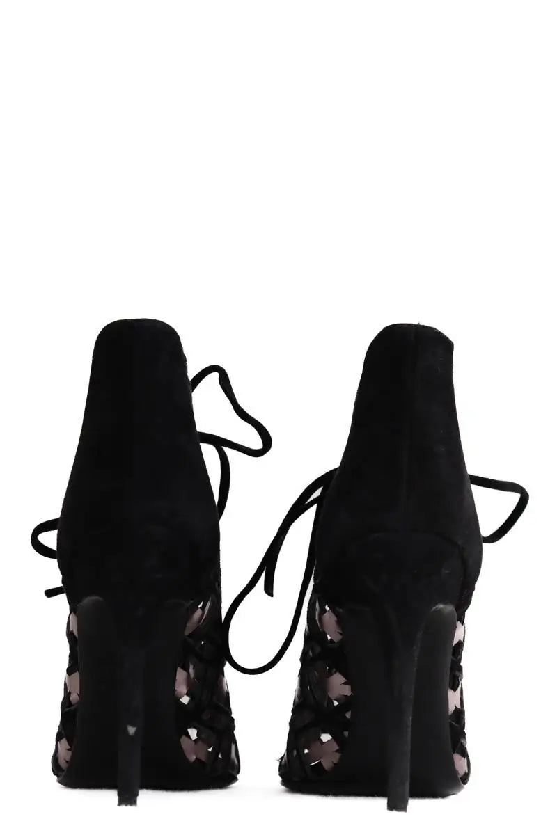 Talons Pierre Hardy Noir en Daim