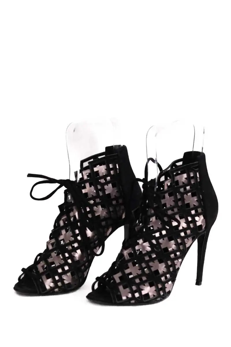 Talons Pierre Hardy Noir en Daim