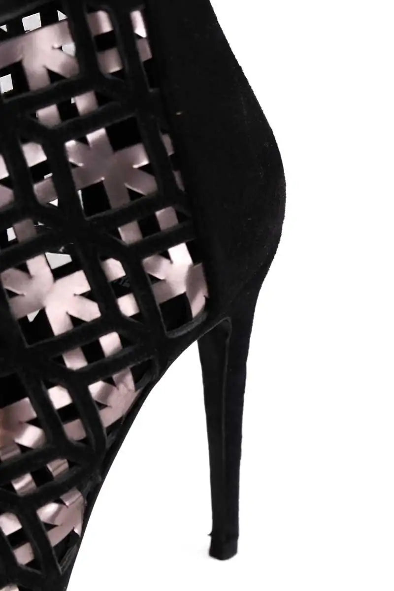 Talons Pierre Hardy Noir en Daim