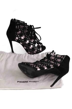 Talons Pierre Hardy Noir en Daim