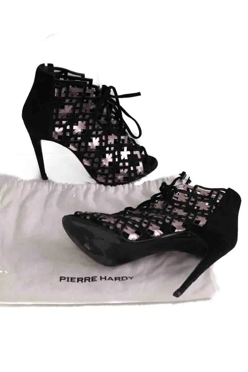 Talons Pierre Hardy Noir en Daim