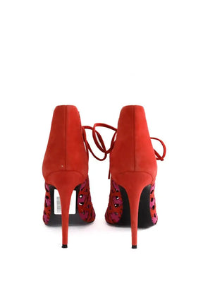 Talons Pierre Hardy Rouge en Daim
