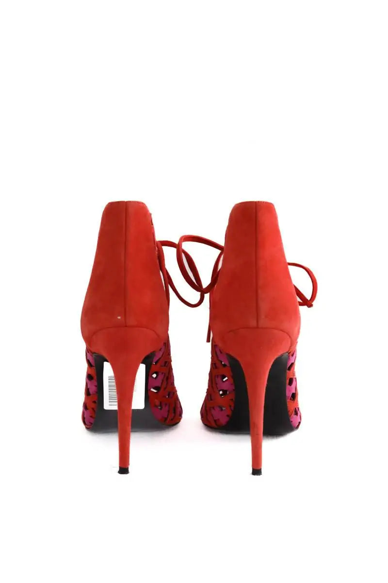 Talons Pierre Hardy Rouge en Daim