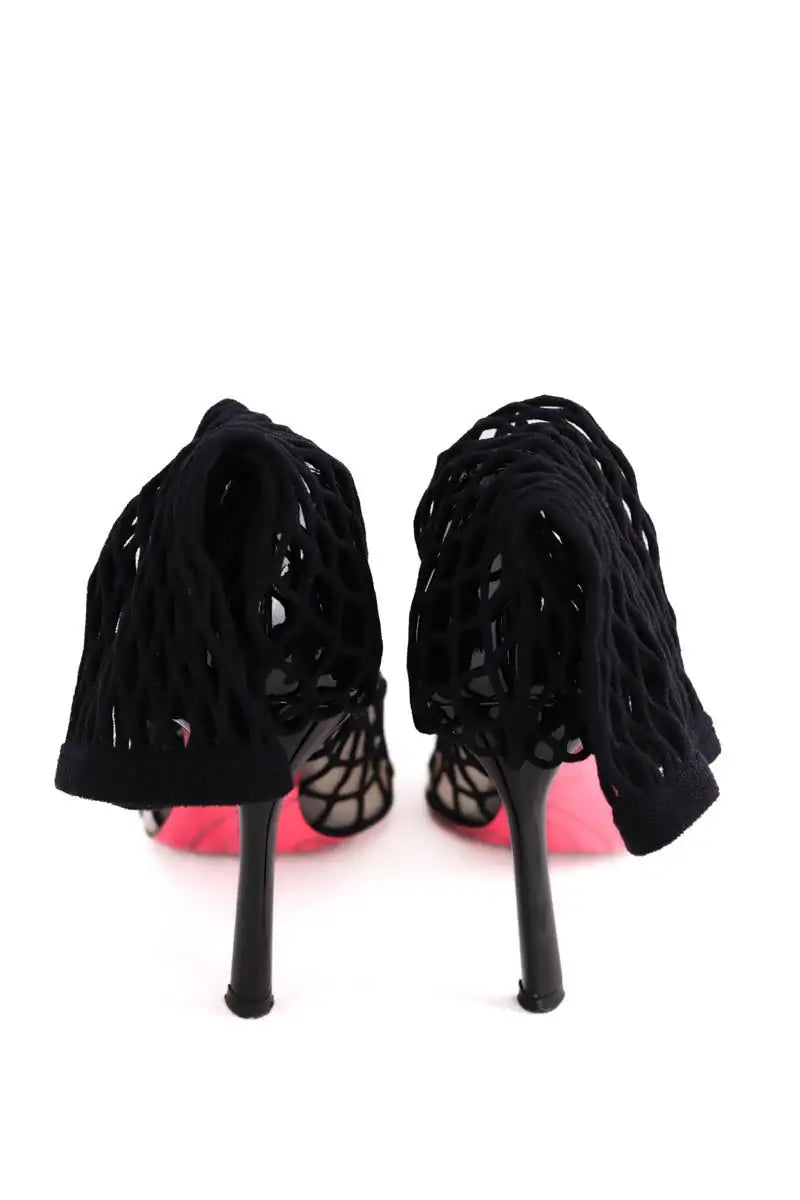 Talons Pinko Noir en Cuir verni