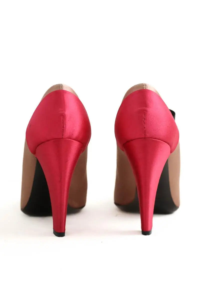Talons Prada Beige en Tissu