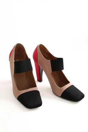 Talons Prada Beige en Tissu