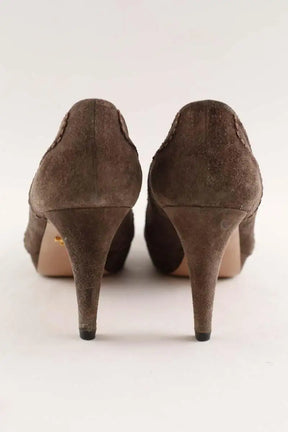Talons Prada Marron en Daim