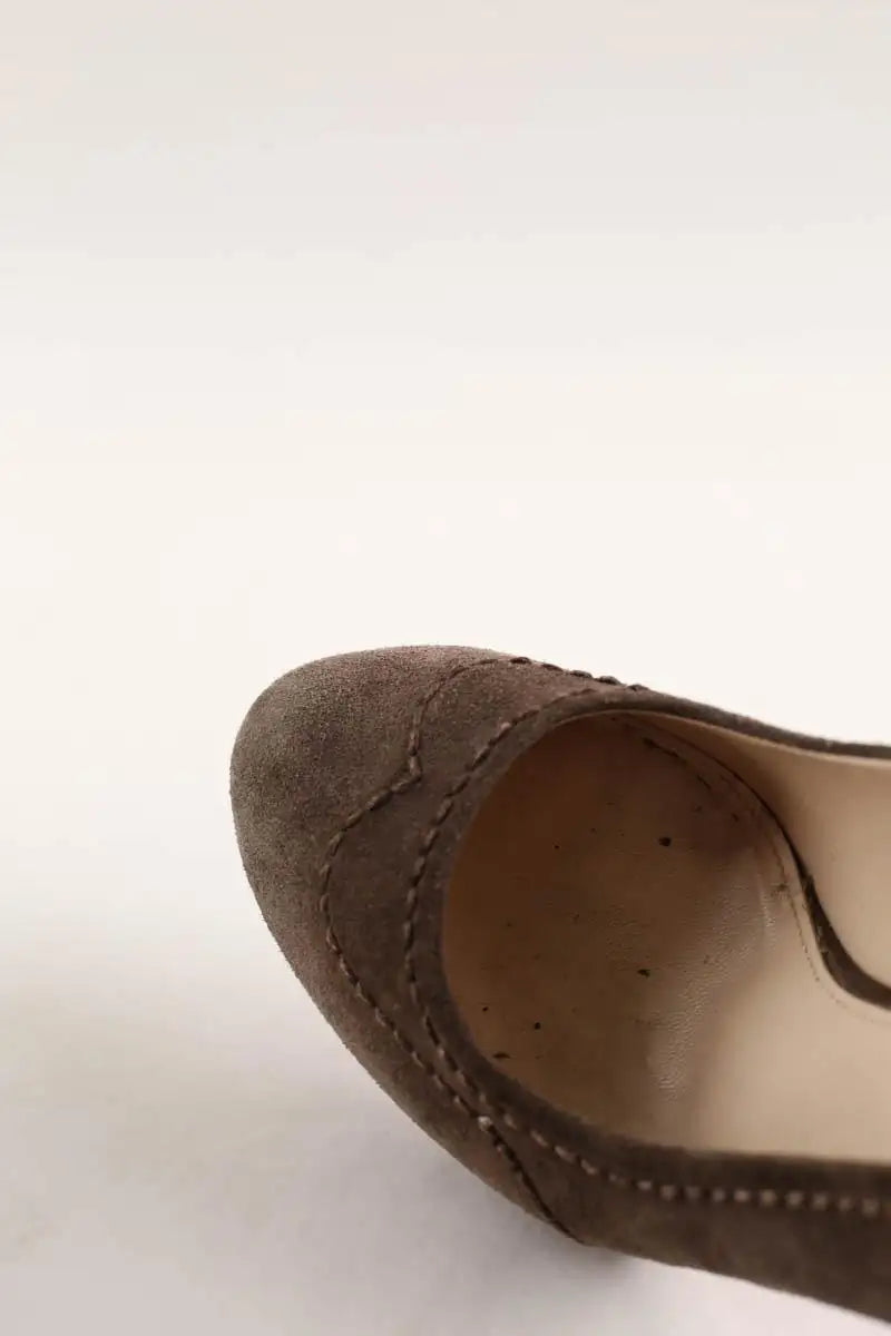 Talons Prada Marron en Daim
