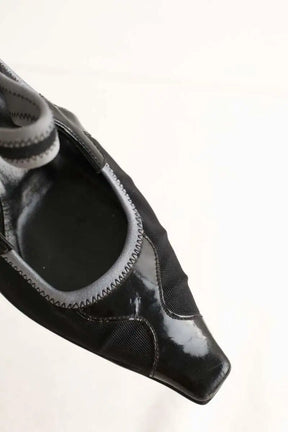 Talons Prada Noir en Cuir