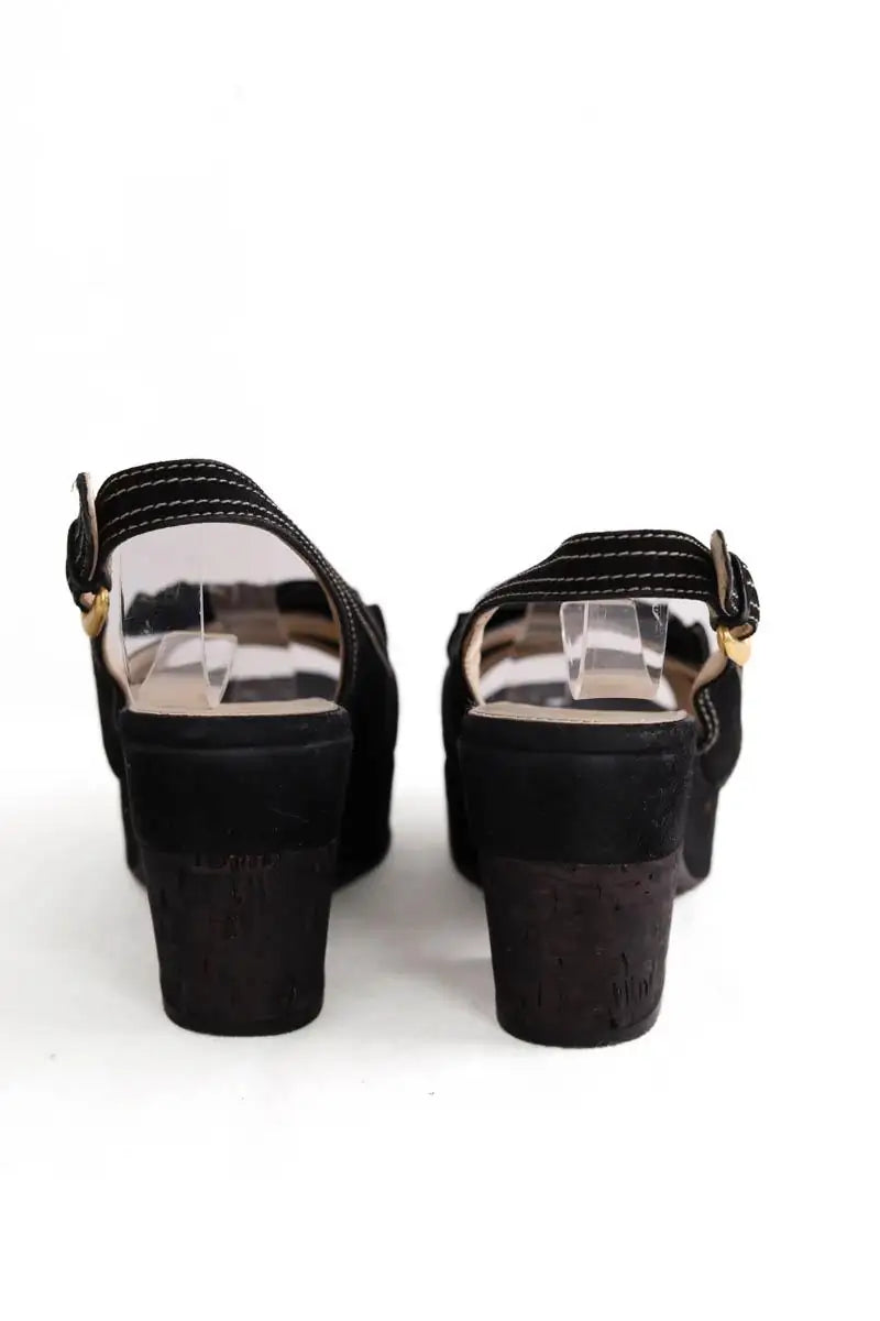 Talons Prada Noir en Cuir