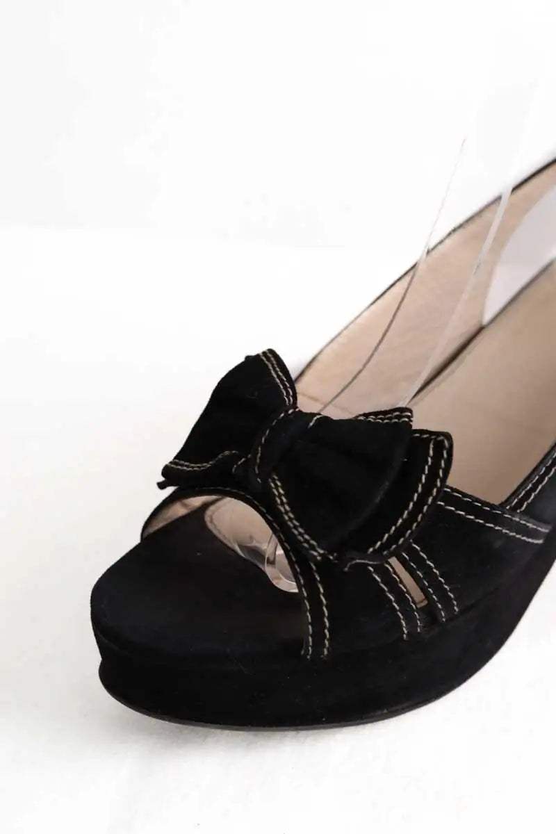 Talons Prada Noir en Cuir