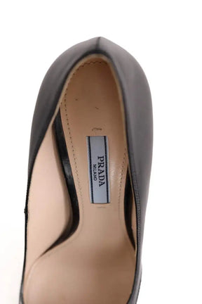 Talons Prada Noir en Cuir