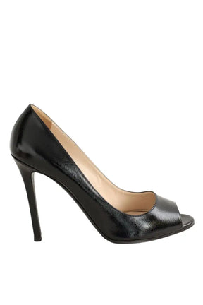 Talons Prada Noir en Cuir, taille 39 - Seconde Main