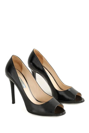 Talons Prada Noir en Cuir