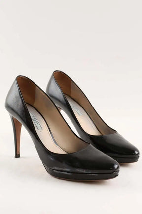 Talons Prada Noir en Cuir