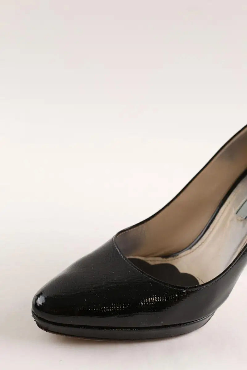 Talons Prada Noir en Cuir