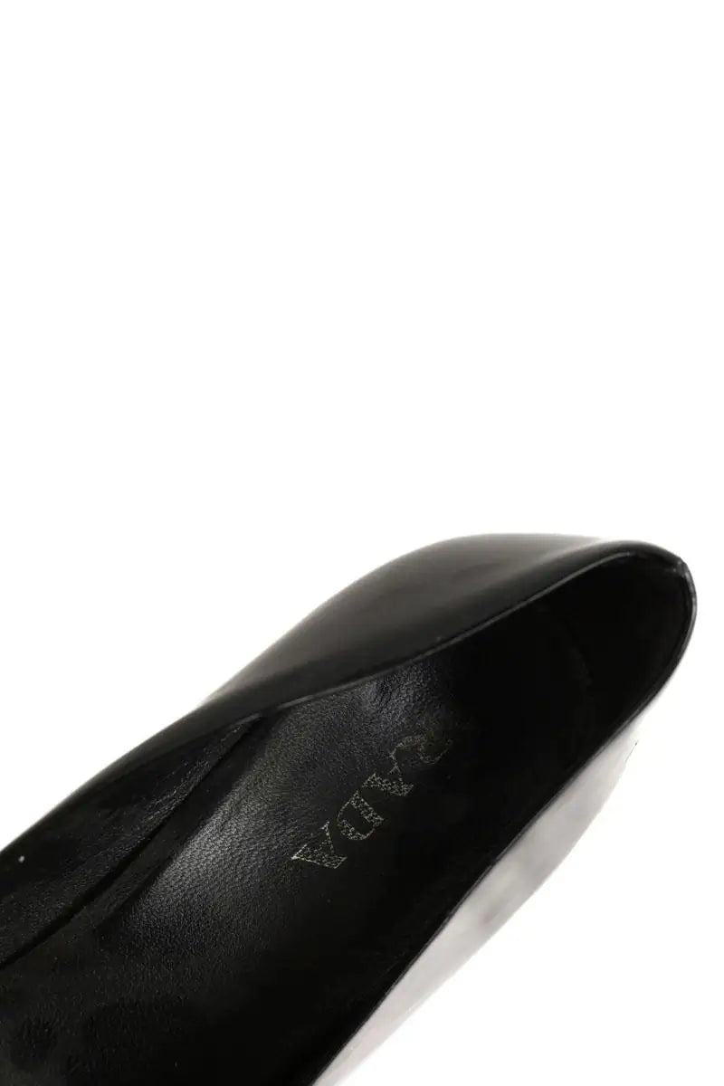 Talons Prada Noir en Cuir verni