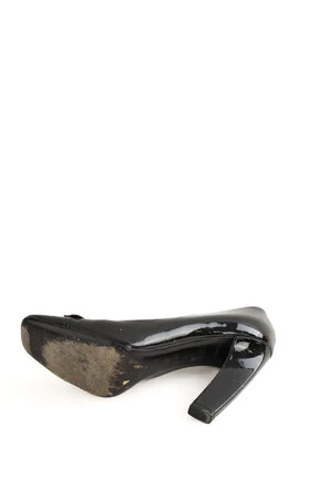 Talons Prada Noir en Cuir verni