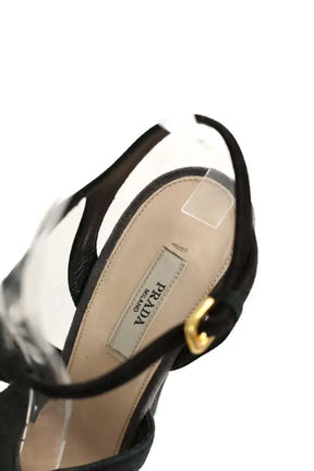 Talons Prada Noir en Daim