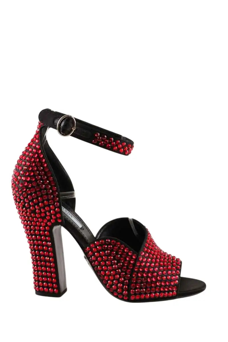 Talons Prada Rouge en Cuir, taille 38 - Seconde Main