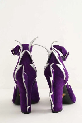 Talons Prada Violet en Daim