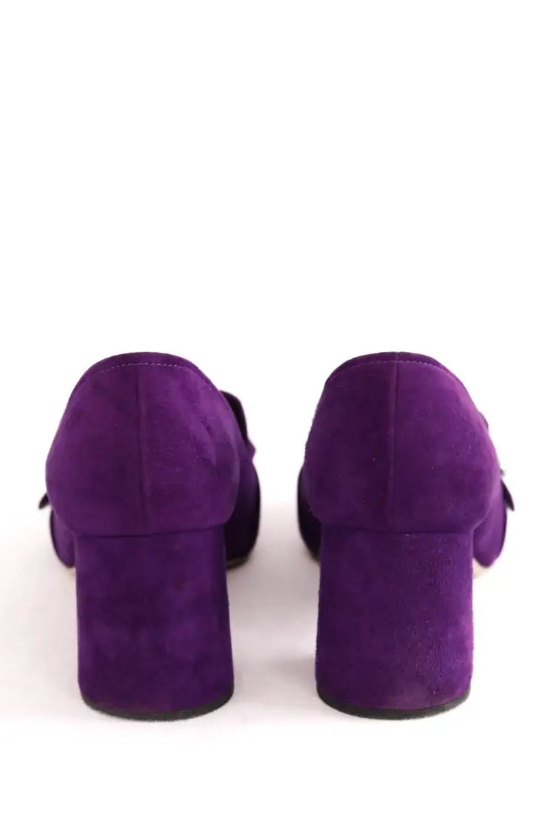 Talons Prada Violet en Daim