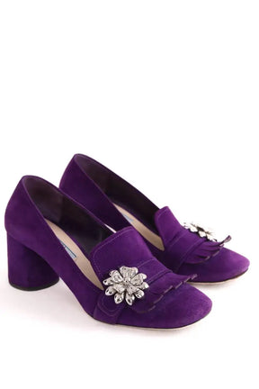 Talons Prada Violet en Daim