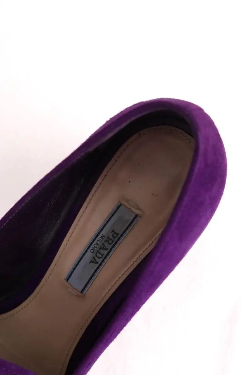Talons Prada Violet en Daim