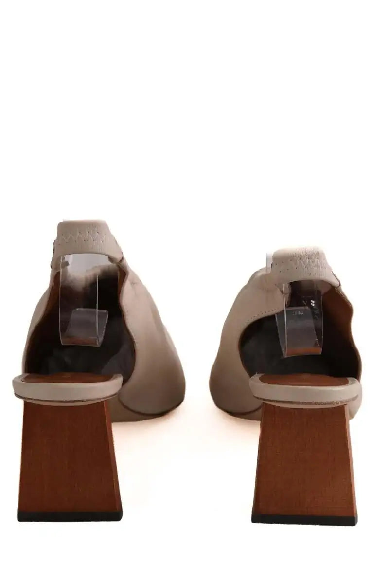 Talons Rejina Pyo Beige en Cuir